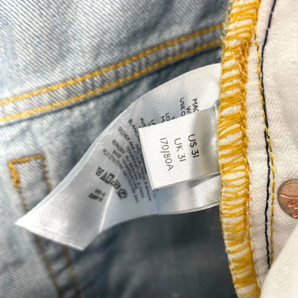 We the Free Maggie High Rise Straight Leg Distressed Jeans - Picture 10 of 11